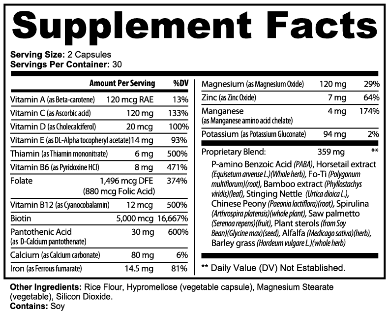 Hair Revival by LouVii — Daily Hair Growth Capsules for Women